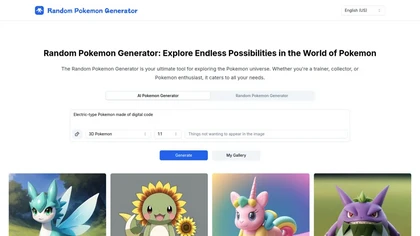 Random pokemon generator